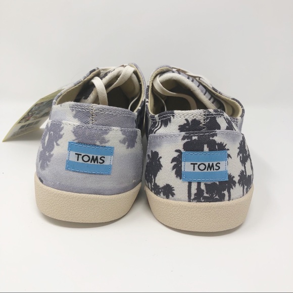 New Toms Paseos Blue Palm Trees - Picture 4 of 8